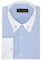 Jack Martin - Chemise à col épingle - Chemises Formelles Coupe Slim pour Homme (Raye Blanc,L)