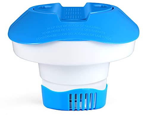 ihaspoko Dispensador Cloro Flotante, Dispensador Químico Clorador Flotante para Piscinas, Spas, Jacuzzis y Fuentes