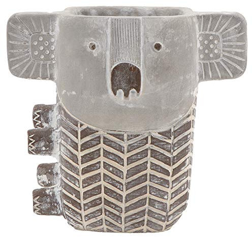 Angoily 1stück Koala Pflanztopf Mit Atmungsaktivem Design Abstraktem Muster Für Garten Wohnung Und Büro Dunkelgrau Für Kleine Pflanzen Dekoration