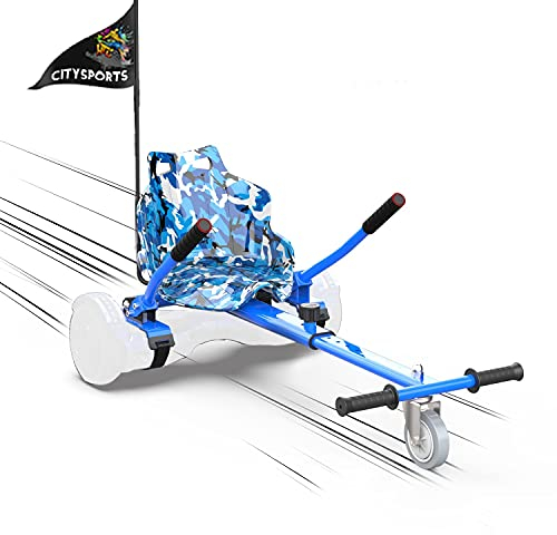 MARKBOARD Hoverkart Sitzscooter Gokart, Hovergokart for Hoverboards, Sitz für Hoverboards, Kompatibel mit 6,5zoll 8,5zoll und 10 Zoll