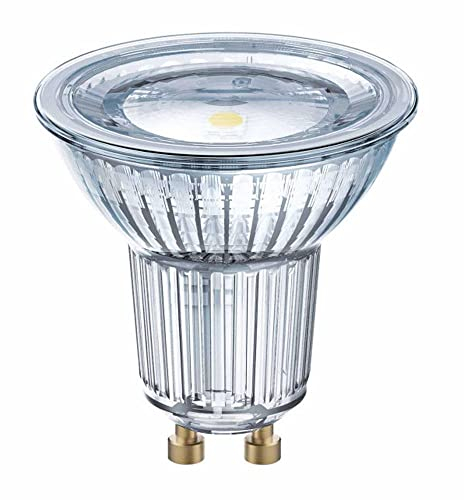 OSRAM LED-Reflektorlampen mit GU10 Sockel | energiesparend, langer Lebensdauer 15.000 H, Abstrahlwinkel 36°, warm weiß | PAR16 49 120 ° 6.9 W/3000 K GU10
