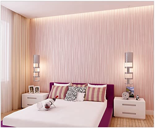 ZAHHYG Papier Peint Panoramique Style Industriel Rose Papier Peint Adhesif Moderne Papier Peint 3D Salon Papier Peint Intissé Chambre D’enfants Décoration Murale Papiers Peints53x1000cm