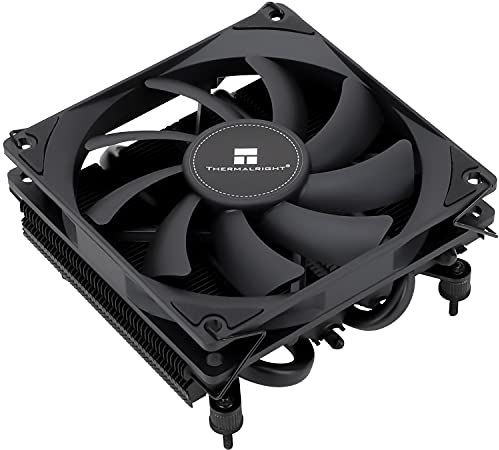 Thermalright AXP-90 X36 Black Low Profile - Enfriador de aire para CPU (90 mm, TL-9015B, 4 tubos de calor, 36 mm, para AMD AM4/Intel LGA 1700/1150/1151/1155/1156/1200