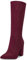 Aachcol Donna Stivaletti Metà polpaccio Chiusa a Punta Chunky Blocco Alto High Tacco Heel Dress Scarpe Scamosciato Cerniera Sexy Borgogna Rosso 10 CM 39 EU