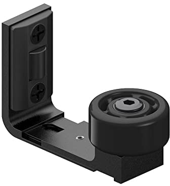 ETIASQSA Guía de piso ajustable para puerta corrediza de granero Guía inferior de pared/puerta