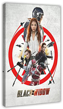 Filmposter Black Widow Natasha Romanoff Scarlett Johansson (3) Leinwand Poster Schlafzimmer Dekor Sport Landschaft Büro Zimmer Dekor Geschenk Rahmenstil 60 x 90 cm