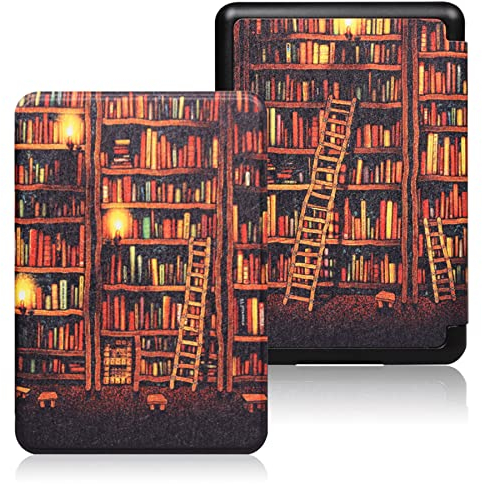 Sakenitly Hülle für Kindle Paperwhite 5./6./7. Generation (Modell: EY21&DP75SDI, Veröffentlichung 2012/2013/2015), Mit Intelligenter Automatischer Schlaf-/Wachfunktion, Leichte PU-Hülle