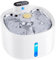Wireless Cat Water Fountain for Drinking 2.6L Stainless Steel Cat Water Dispenser Cordless Rechargeable Water Fountain Cat Bowl Quiet Battery Operated Drinking Fountains for Pet