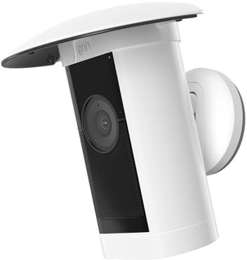 TIUIHU Outdoor Camera Sun Mount, Camera Rain Cover for Stick Up Cam Pro (White)