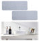 2 Pièces Plateau en Pierre Absorbant l'eau pour Évier, 22 x 8cm Dessous de Verre Diatomite Organisateur D'évier Tapis de Séchage Absorbant, pour Éponges, Brosses, Savon, Gobelets à Eau (Gris Clair)