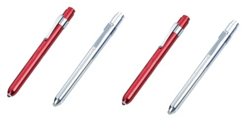 iplusmile 4 Piezas luz la pluma médica bolígrafo bolsillo con luz linterna LED recargable baterias aaa bateria aaa linternas recargables mini linterna pluma luz LED cuidado Trabaja