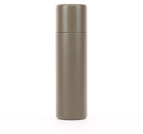 Zentauron Isolierflasche Bundeswehr 1L Edelstahl Thermoskanne in BW-oliv I Deckel als Becher I Ersatz Silikon Dichtung I Ausrüstung für Dienst Camping Outdoor Wandern