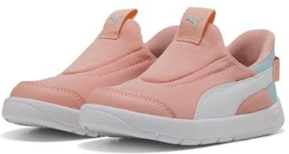PUMA Scarpe da Ginnastica Unisex Courtflex V3 Sliptech Inf, Pink Fruit PUMA White Safe Lake, 19 EU