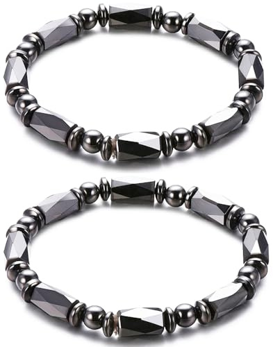 Apocalyptic-K Magnet-Armbänder,2er-Pack, Elastisches Seil (Diamant-Magnet-Armbänder)