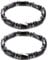 Apocalyptic-K Magnet-Armbänder für Männer und Frauen, 6MM,2er-Pack, Schwarz, Beseitigen Statische Elektrizität (Diamant-Magnet-Armbänder)