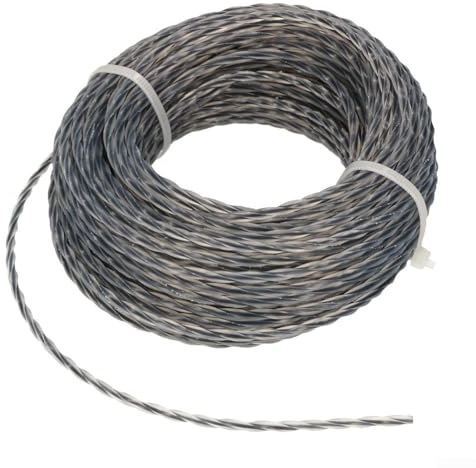 2 set di filo per decespugliatore rinforzato, 2,0-3,0 mm x 15 m (30 m), per decespugliatori professionali (15 m x 2 mmx 2 mm)