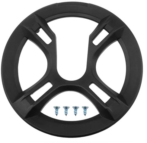 Dsjnf Mountain Road Bike Chainring Guard Cover Bike Chain Guard Cover Bicycle Chain Cover Guard for 42T 4-Hole Chainring Mountain Bike Chain with 5pcs Screws Black 1pcs