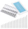 360Pcs Watch Band Link Cotter Pins 6-23mm Watch Strap Pins Stainless Steel Watch Pins Replacement Kit Watch Pins Spring Bars Assortment for Watchmaker Diameter 0.8mm