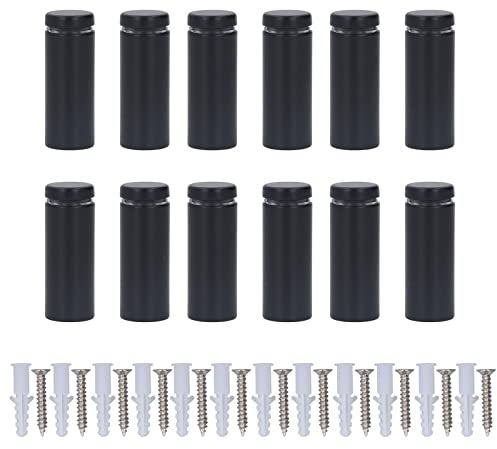 Kit de Vis D'écartement pour Accrocher des Photos, Décorer des Pièces avec Fixation Ferme sur Table et Mur pour Ensemble de 12 Pièces, Acrylique, Bois, Aluminium, Verre, Vis
