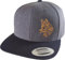 Cap Flexfit Snapback : Fuchs Skizze - Kappe Herren & Damen (Charcoal-Black)