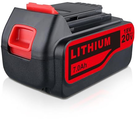 VANTTECH LB2X4020 18V 7.0Ah Lithium Akku Ersatz für Black & Decker 20V Max Akku LBXR20 LB20 LBX20 LBXR2020-OPE LBXR20B-2 LST220 BL1518 BL2018 BL2018-XJ GKC1825L GTC1850L20 STC1820