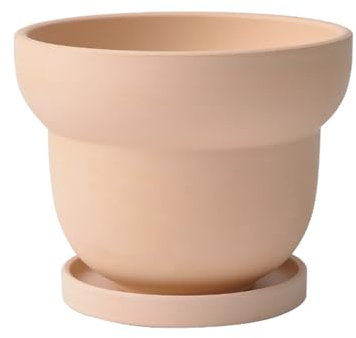 IOEDHW Vasi per orchidee in terracotta, vasi in terracotta con fori di drenaggio e sottovaso, assorbente e traspirante per il controllo delle radici, vaso per piante grasse verdi per orchidee per inte