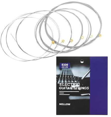 6 cuerdas de guitarra 010 .046 con núcleo de acero al carbono, 1ª a 6ª cuerda, para accesorios de guitarra eléctrica