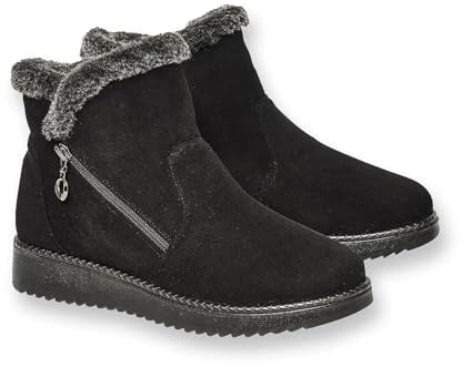 Coopers of Stortford MEMORY FOAM FAUX SUEDE BOOTS
