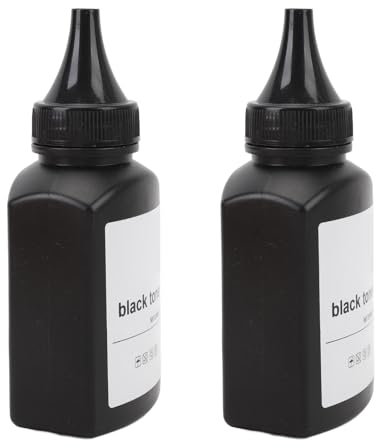 2 Stück Schwarzes Toner-Nachfüllpulver, 200 G, Verbesserter Schwärzungswert, Einfache Befüllung, Kompatibilität mit E210, E230, E260, E350