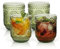 AstraLoom Juego de 4 vasos vintage de 360 ml, vasos de agua con relieve de girasol, aptos para lavavajillas, vasos de bebidas resistentes para vino, whisky, cerveza, jugo (verde)