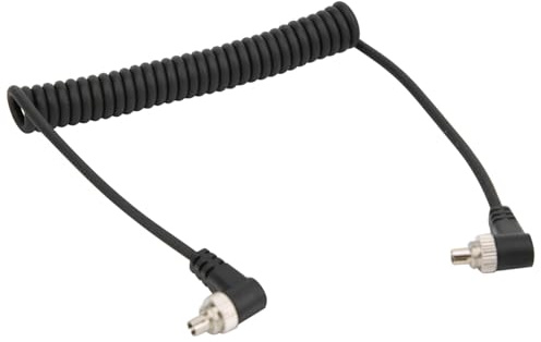 Flash PC Sync Cable Male to Male 100cm Long Connection Cord with Screw Lock Compatible with Cameras and Flashes Accessories Photography Equipment