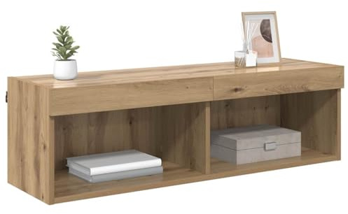 vidaXL TV-Wandschrank 100 x 30 x 30 cm Artisan-Eiche Holzwerkstoff