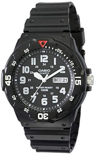 CASIO Herren Analog Quarz Uhr mit Resin Armband MRW-200H-1B
