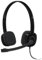 Logitech 3.5 mm Analog Stereo Headset H151 with Boom Microphone (981-000587) Plus Bonus USB Extenders