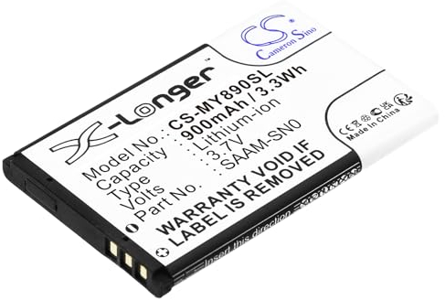 CS-MY890SL Akku 900mAh Kompatibel mit [myPhone] 3350, für [Aligator] A310, A340, V600, für [Vertu] Ascent, für [SAIET] Basic, Focus VOL, Like Pronto, Prime, Select 2, Vista, für [Leagoo] C2, für