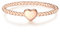 Glanzstücke München Damen-Ring Herz Sterling Silber rosévergoldet - Damen-Schmuck Freundschafts-Ringe dünner Steck-Ring, Gold, Gr. 60 (19.1)