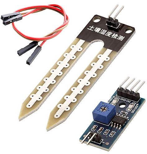 AZDelivery Sensori di Misurazione Umidità del Suolo Igrometro Moduli Umidità del Suolo compatibile con arduino incluso un E-Book!