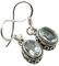 SilverStarJewel Echte Blautopas Ohrringe 2,5 cm Frühlingsferien Nach Deals Sterling Silber Modeschmuck