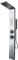 Colonna Doccia 002 4 Funzioni Acciaio Inox Getto A Cascata 2 Bocchette Idro Lombari L20xP44xH170