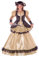 Regina dei Pirati costume travestimento bambina 2-in-1 (Taglia 7-9 anni)