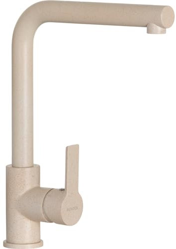 SCHOCK | Miscelatore Aquatown Monocomando con Canna Alta a Ponte, Colore Avena, h320