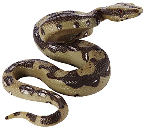 TOYANDONA Realistische Schlange Spielzeug Plastik Schlange Figur für Halloween Streich Requisiten