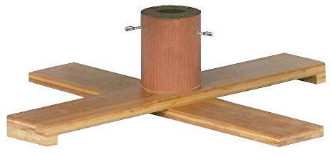 artplants.de Soporte de Madera para árbol de Navidad Jordi, marrón Oscuro, 19cm, Ø53cm - Soporte para Abeto