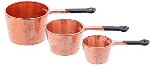 Holyart Casseroles en cuivre avec diamètre de 2,5/2/1,5 cm