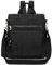 Kono Mochila Mujer Antirrobo Impermeable Convertible en Bolso Bandolera – Mochila Ligera de Nylon con Múltiples Bolsillos para Viajes, Trabajo y Uso Diario (Negro)