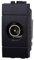 Connettore Presa TV Passante Maschio, Compatibile Con Bticino Living Light (Nero)