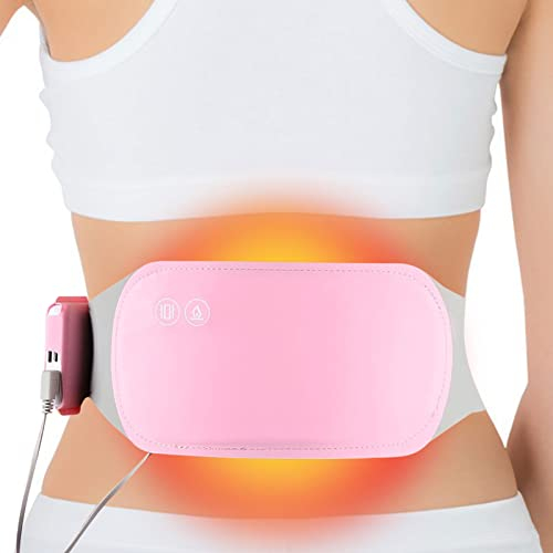 Frauen Menstruations Heizkissen,Wärmegürtel Periode,Tragbares Elektrisches Heizkissen,Mädchen Bauchheizkissen,Winter Thermisches Heizkissen,3 Temperaturstufen,USB-sofort-Heizung,Elektrisch Wärmekissen
