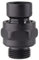 Biaungdo Shower Head Swivel Adapter, Joint Shower Connector Ball Adjustable Shower Arm Extension Universal Showering Component(Matte Black)