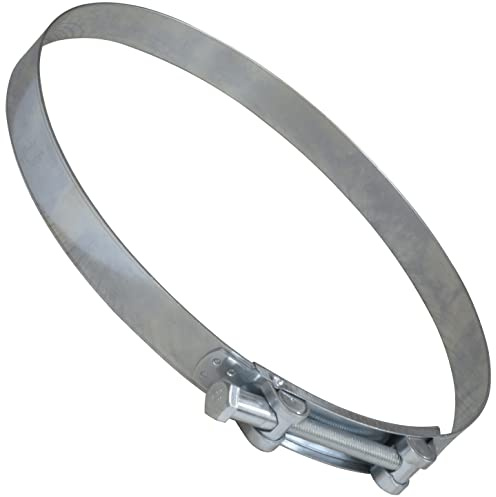 AERZETIX - C63707 - Collier de Serrage à Tourillon 188-200 mm - Largeur de la Bande 26 mm - en Acier - Couleur Argent - pour Fluides Clé Plate Tuyaux Gaines Ventilation
