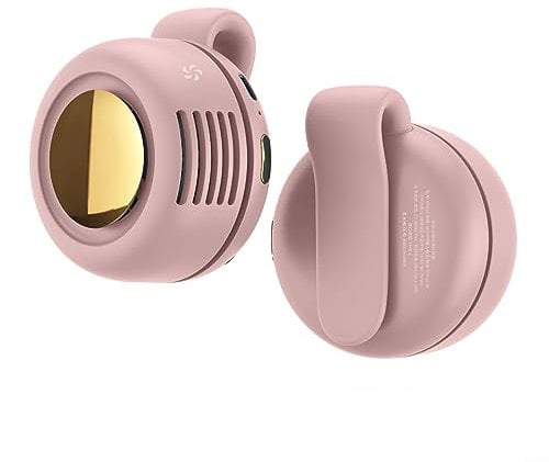 Personal Fan Under Shirt,Waist Clip Fan Portable Fan, Personal Cooling Fan, Cool Clip Fan Under Shirt, Cooling Fan Hanging Portable Waist Clip on Fan,pink